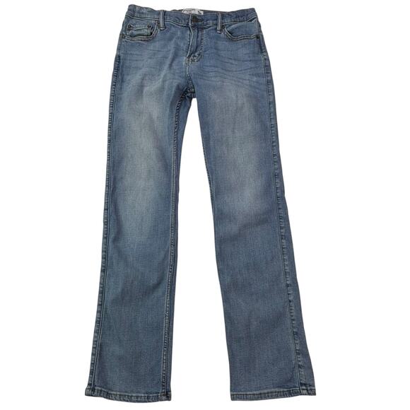 Abercrombie Kids Girls Size 15/16 High Rise Straight Adjustable‎ Waist Jeans - Picture 1 of 16